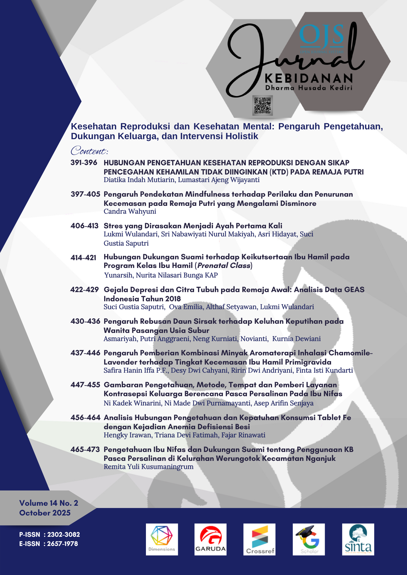 					View Vol. 14 No. 2 (2025): Jurnal Kebidanan
				